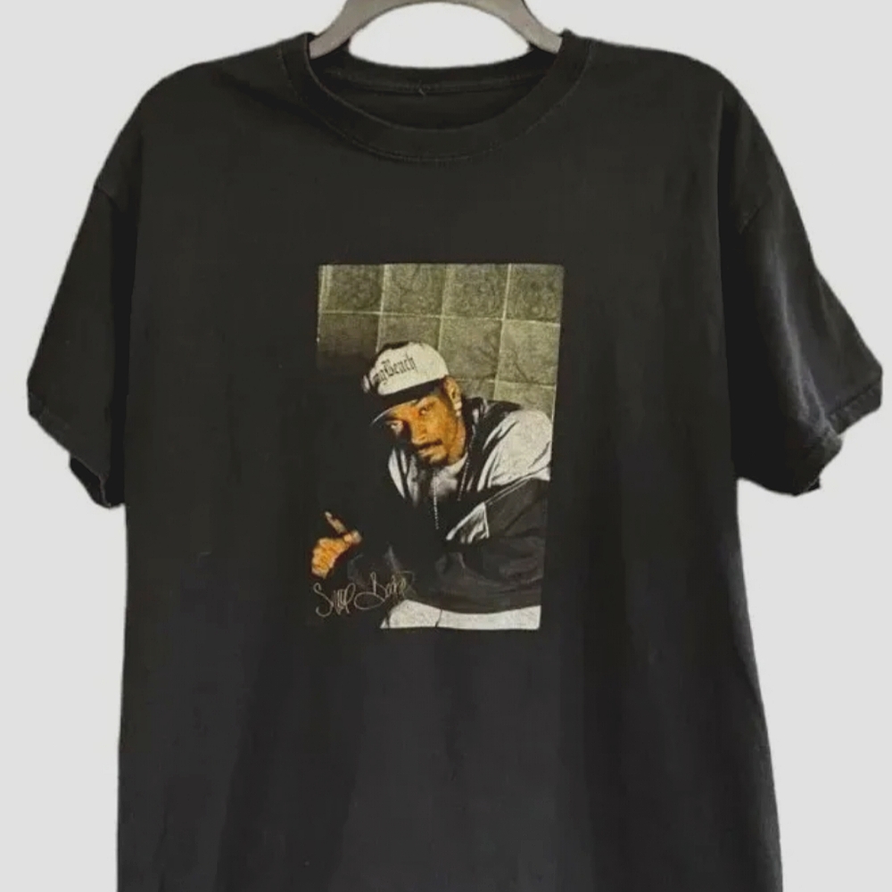 Snoop Dogg 1990's Long Beach West Coast Unisex T-Shirt Black Medium 100% Cotton
